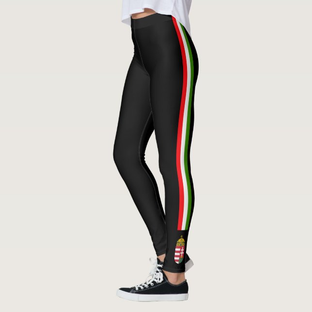 Hungary stripes flag leggings (Left)
