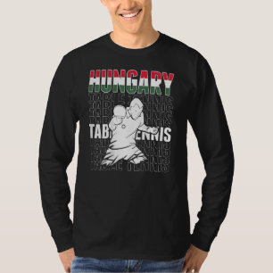 Hungary Table Tennis Support Hungarian Ping Pong T-Shirt