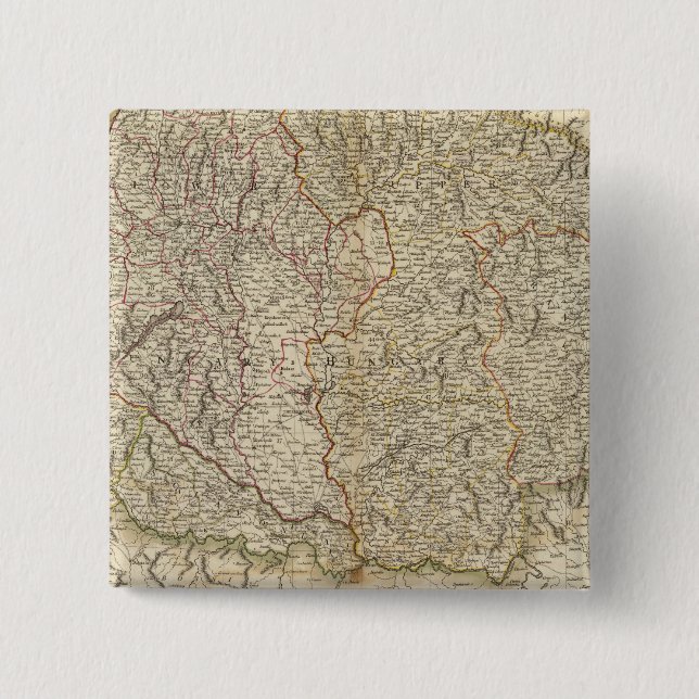 Hungary, Transylvania, Croatia 15 Cm Square Badge (Front)