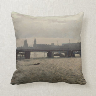 Hungerford Bridge from Waterloo Bridge Cushion