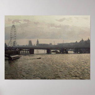 Hungerford Bridge from Waterloo Bridge Poster