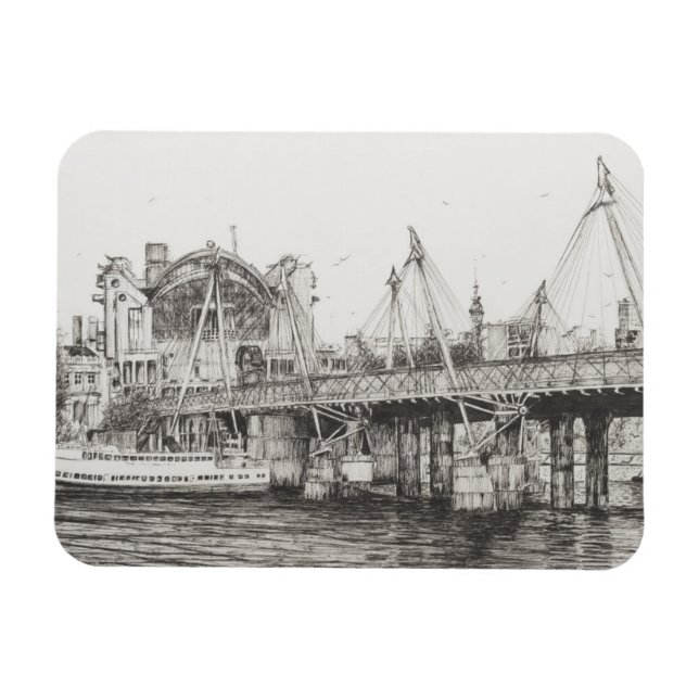 Hungerford Bridge London 30/10/2006 Magnet (Horizontal)