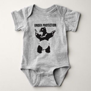 Hungry Bear Panda Baby Bodysuit