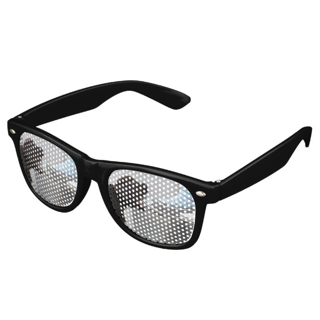 Hungry Brown Labrador Puppy Retro Sunglasses (Angled)