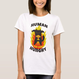 Hungry cat. Funny cat. Mean cat. Angry Cat T-Shirt