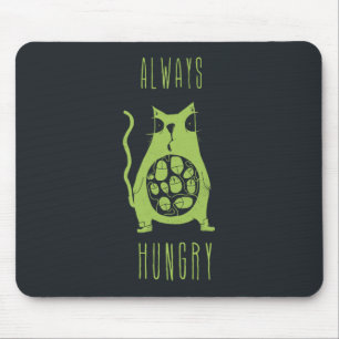 Hungry cat is hungry mouse mat