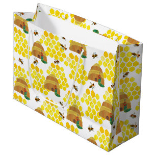 Hungry Caterpillar   Save the Bees Pattern Large Gift Bag