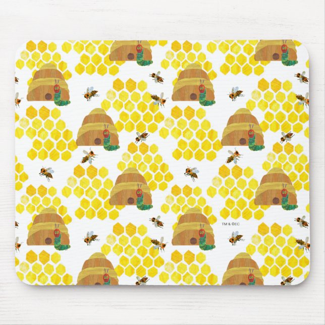 Hungry Caterpillar | Save the Bees Pattern Mouse Mat (Front)