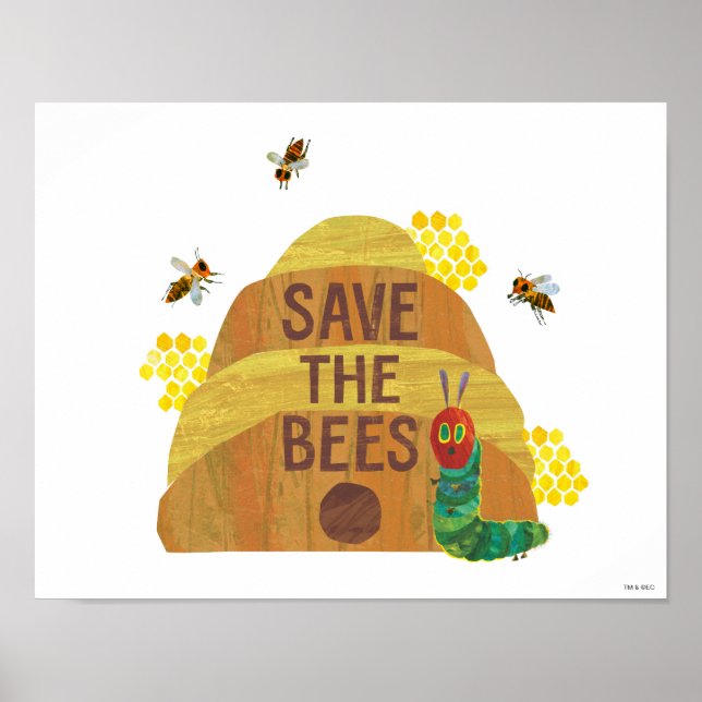 Hungry Caterpillar | Save the Bees Poster (Front)