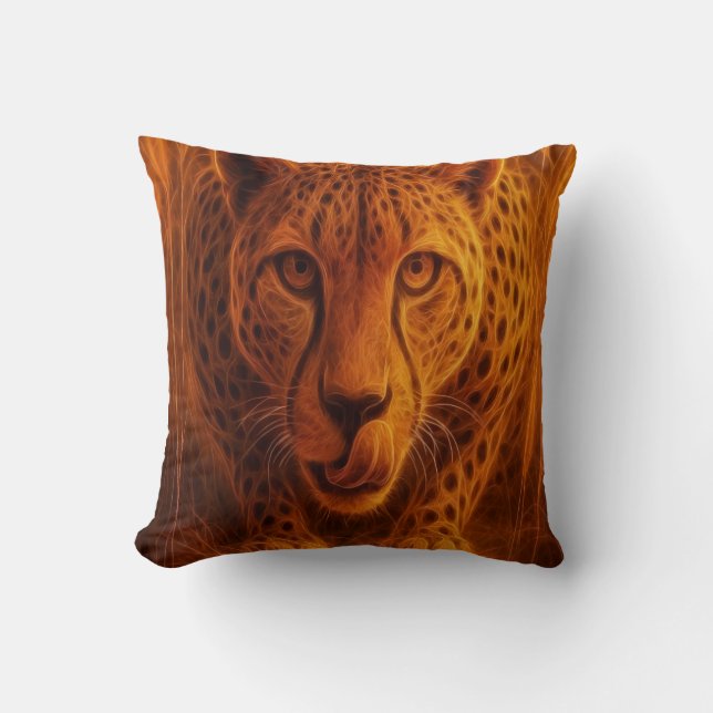 Hungry Cheetah Cushion (Front)
