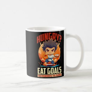 Hungry_ EAT Goals Then Roundhouse The Cravings Coffee Mug
