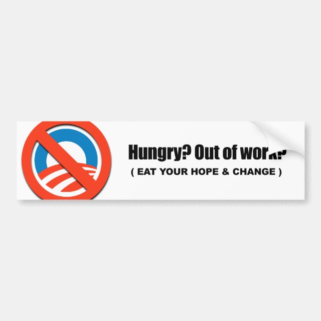 Hungry - Eat your hope and change Bumper Sticker (Front)