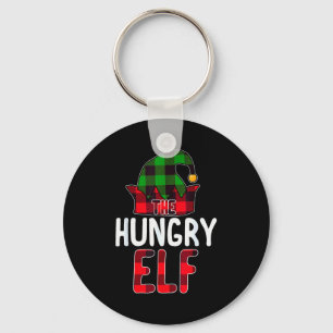 Hungry Elf Matching Family Group Christmas Party P Key Ring