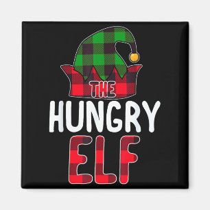 Hungry Elf Matching Family Group Christmas Party P Magnet