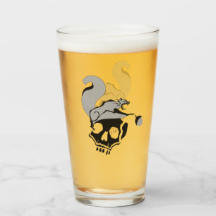 Hungry Flying Grey Death Squirrel Glass