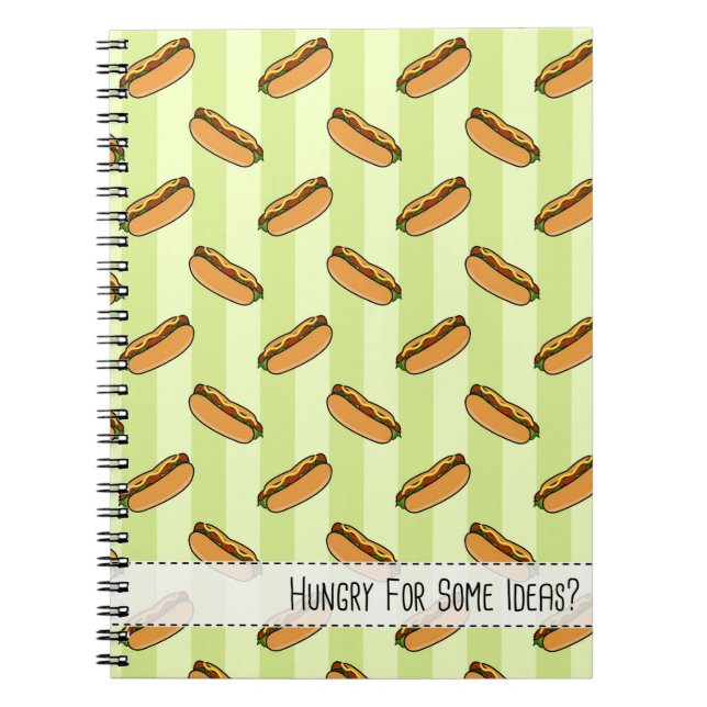 Hungry For Some Ideas? (Hot Dog) - Spiral Notebook (Front)