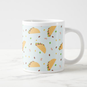 Hungry For Tacos Pattern Large Coffee Mug
