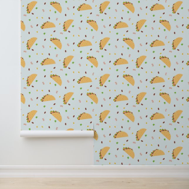 Hungry For Tacos Pattern Wallpaper (Application)