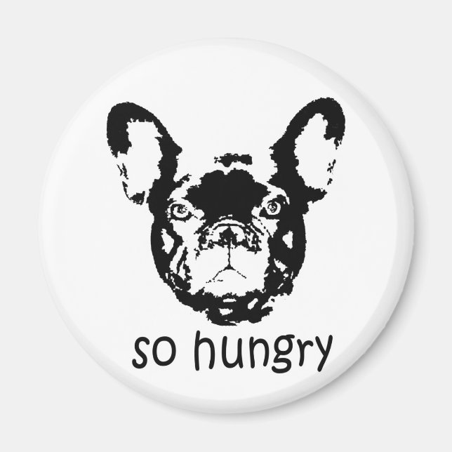 Hungry Frenchie magnet (Front)