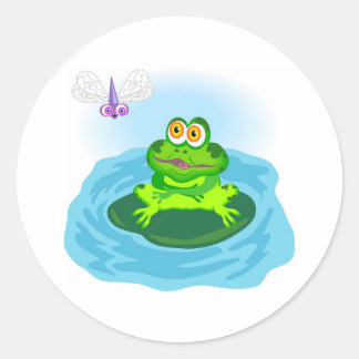 Hungry Frog Classic Round Sticker