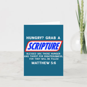 Hungry_ Grab A Scripture Bible Verse Famous Funny  Card