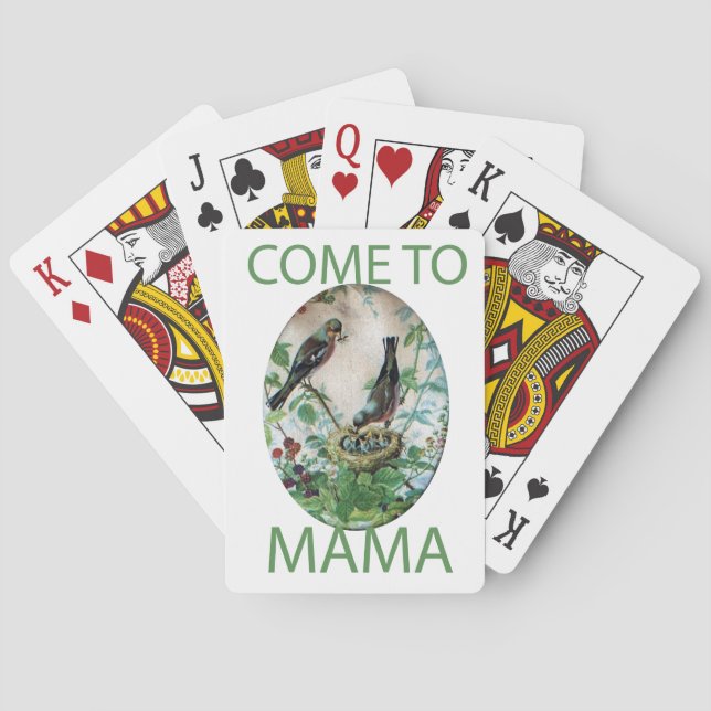 Hungry Hearts: Mama’s Got Food!. Come To Mama Playing Cards (Back)
