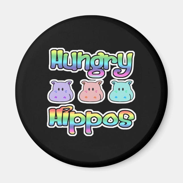 hungry  hippos magnet (Front)