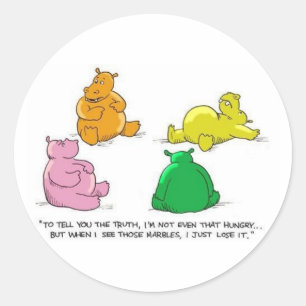 Hungry Hippos! - Sticker