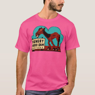 Hungry Horse Dam Montana Vintage Travel Decal T-Shirt