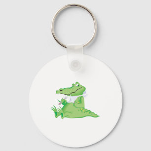 hungry hungry alligator key ring