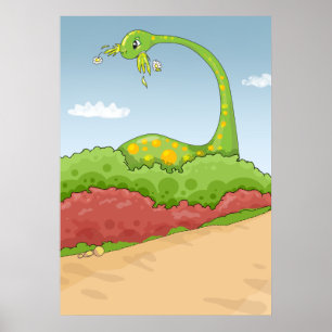hungry hungry brontosaurus scene poster