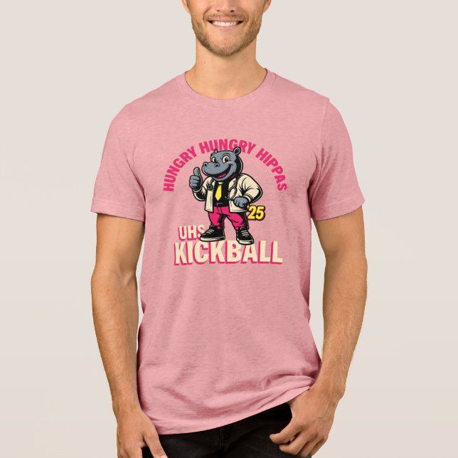 Hungry Hungry Hippas UHS Kickball Tri-Blend Shirt (Front)