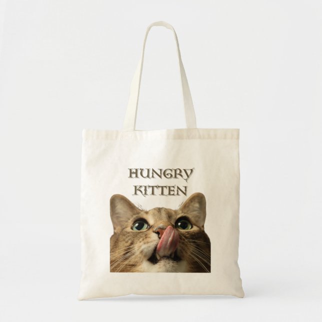 HUNGRY　KITTEN TOTE BAG (Front)