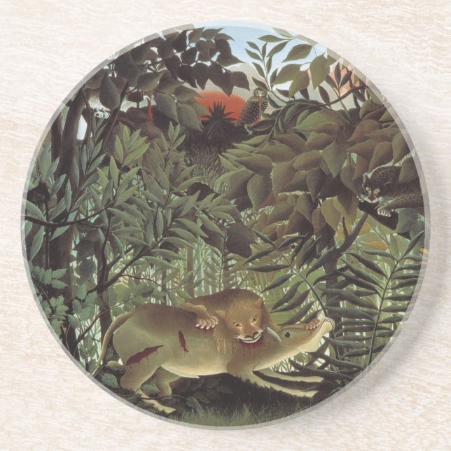 hungry lion coaster (Front)
