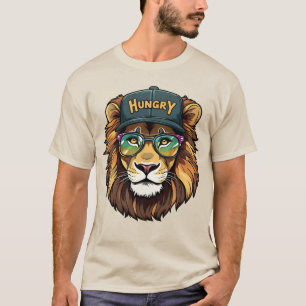 Hungry_Lion_dgn- by Maaya_P, Men's Sand-base T-Shirt