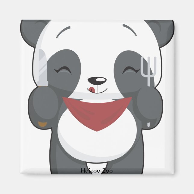 Hungry Panda Magnet (Front)