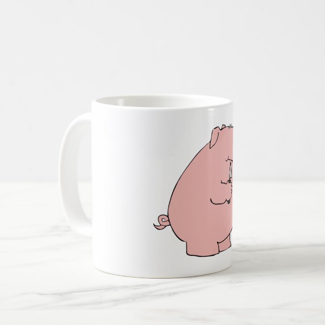 Hungry Pig Coffee Mug (Front Left)