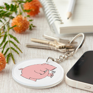 Hungry Pig Key Ring