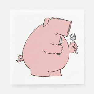 Hungry Pig Napkin