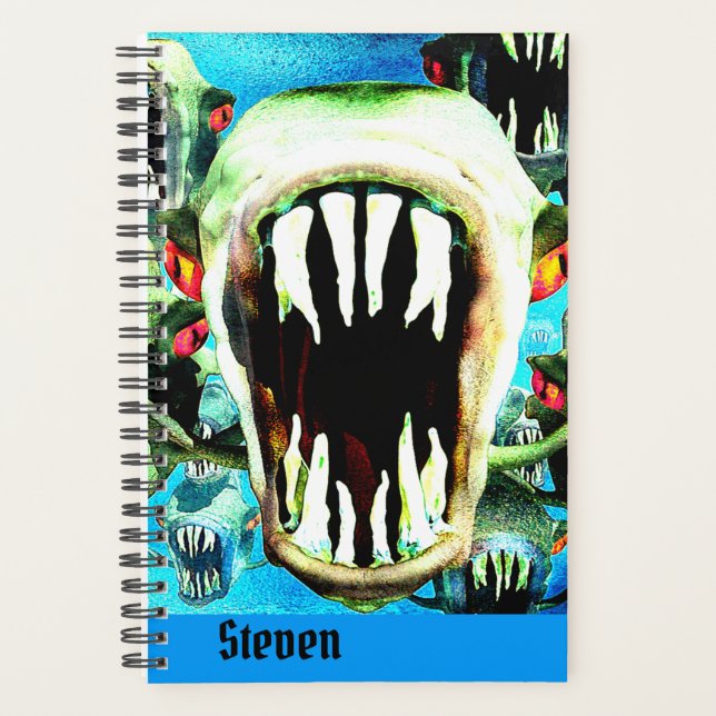 Hungry Piranha Personalised Planner (Front)