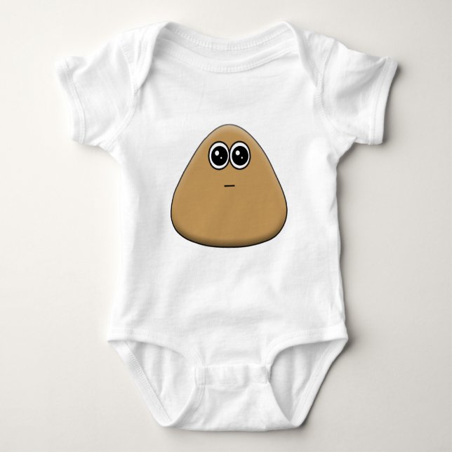 Hungry Pou - Baby Bodysuit (Front)