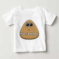 Hungry Pou logo with text - Baby T-Shirt