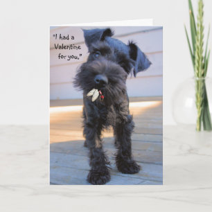 Hungry Puppy Valentine's Day Greeting Card