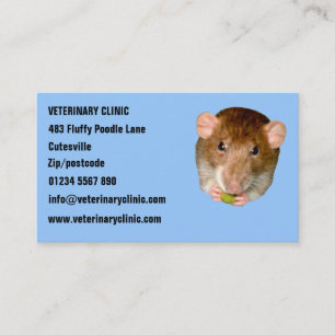 Hungry Rat Customizable Business Card