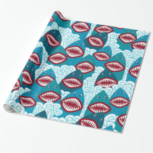Hungry Sharks Wrapping Paper