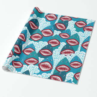 Hungry Sharks Wrapping Paper