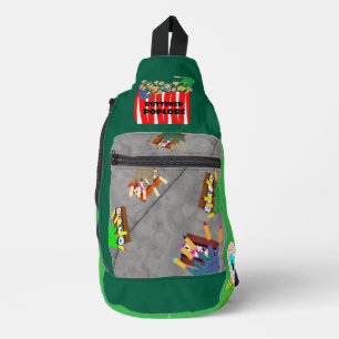 Hungry Undead Zombies Print Cut Sew Bag