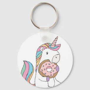 Hungry Unicorns Colorful Unicorn Art Cute Art Key Ring