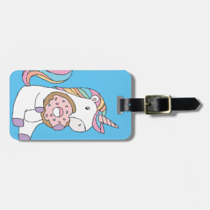 Hungry Unicorns Colourful Unicorn Art Cute Art Luggage Tag