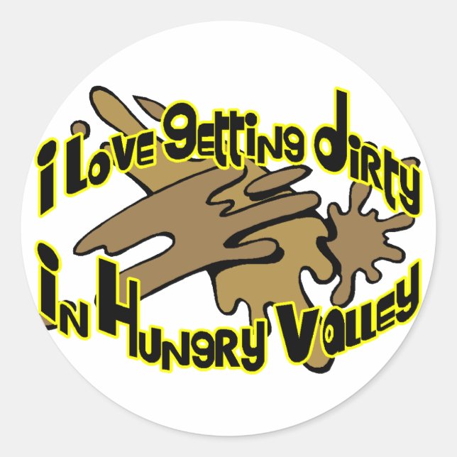 Hungry Valley Classic Round Sticker (Front)
